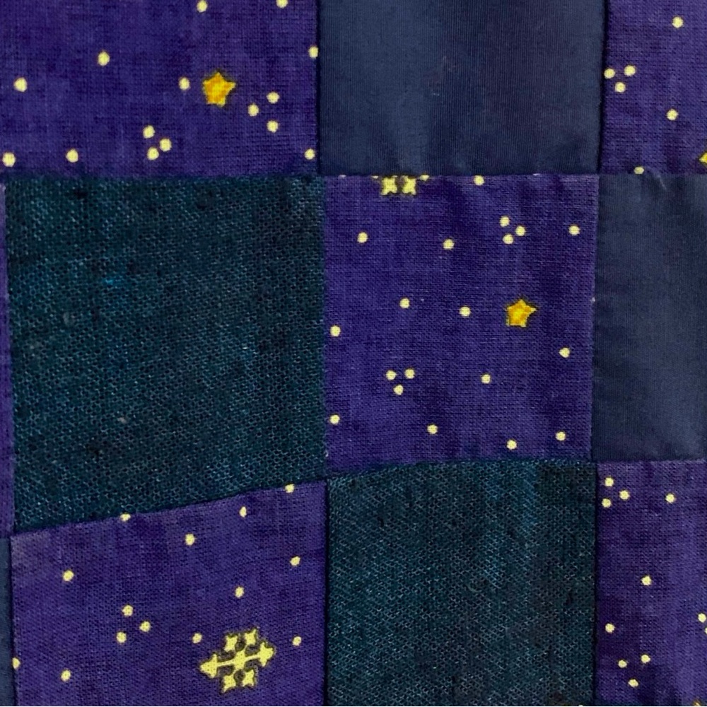 Vintage 90’s Handmade Starry Night Quilted Christmas Vest - Picture 6 of 10